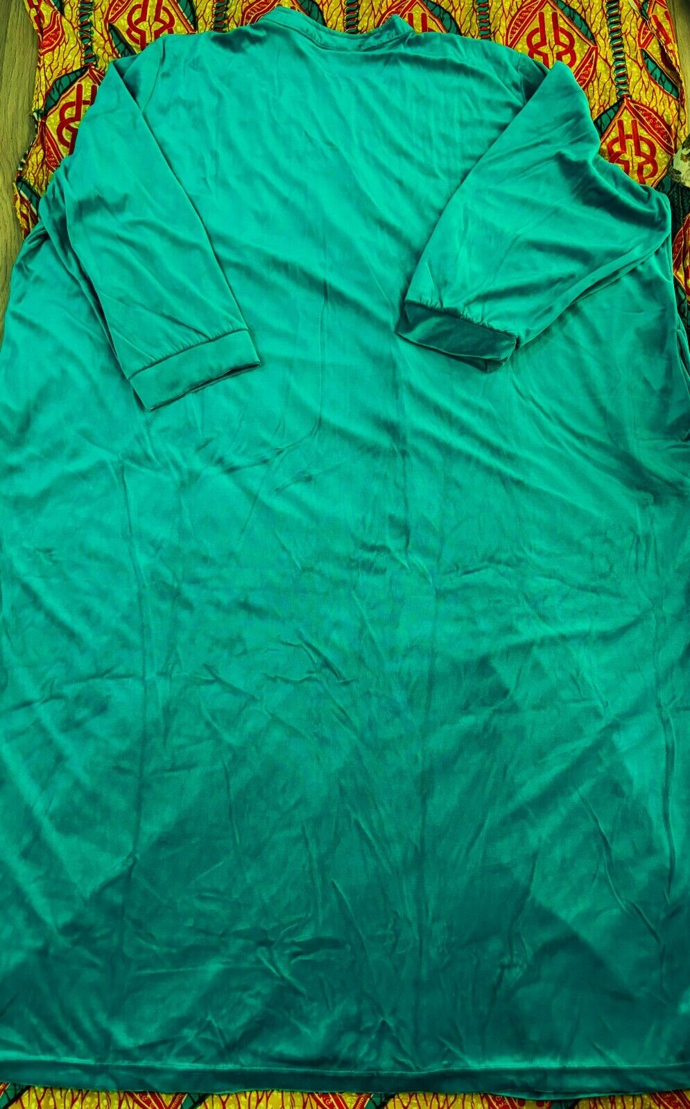 Only Necessities Plus Size Waterfall Smocked Velour Long Robe Size 5X(38/40)
