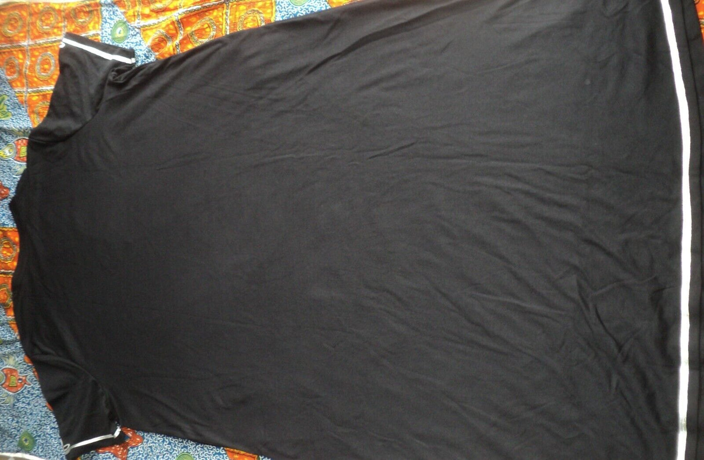 Only Necessities Plus Size Black Short Sleeves Embellished Knit Lounger Size 2X