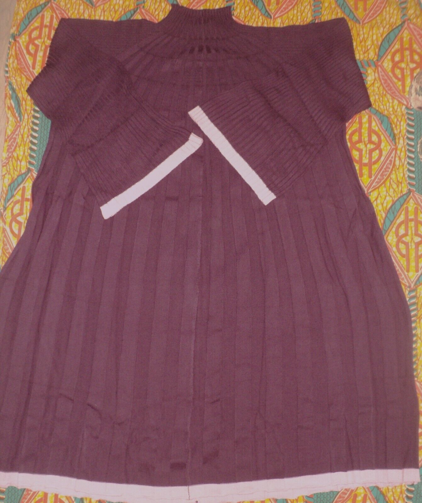 Roaman’s Plus Size Dark Berry Light Berry Swing Sweater Dress Size 1X(22/24)