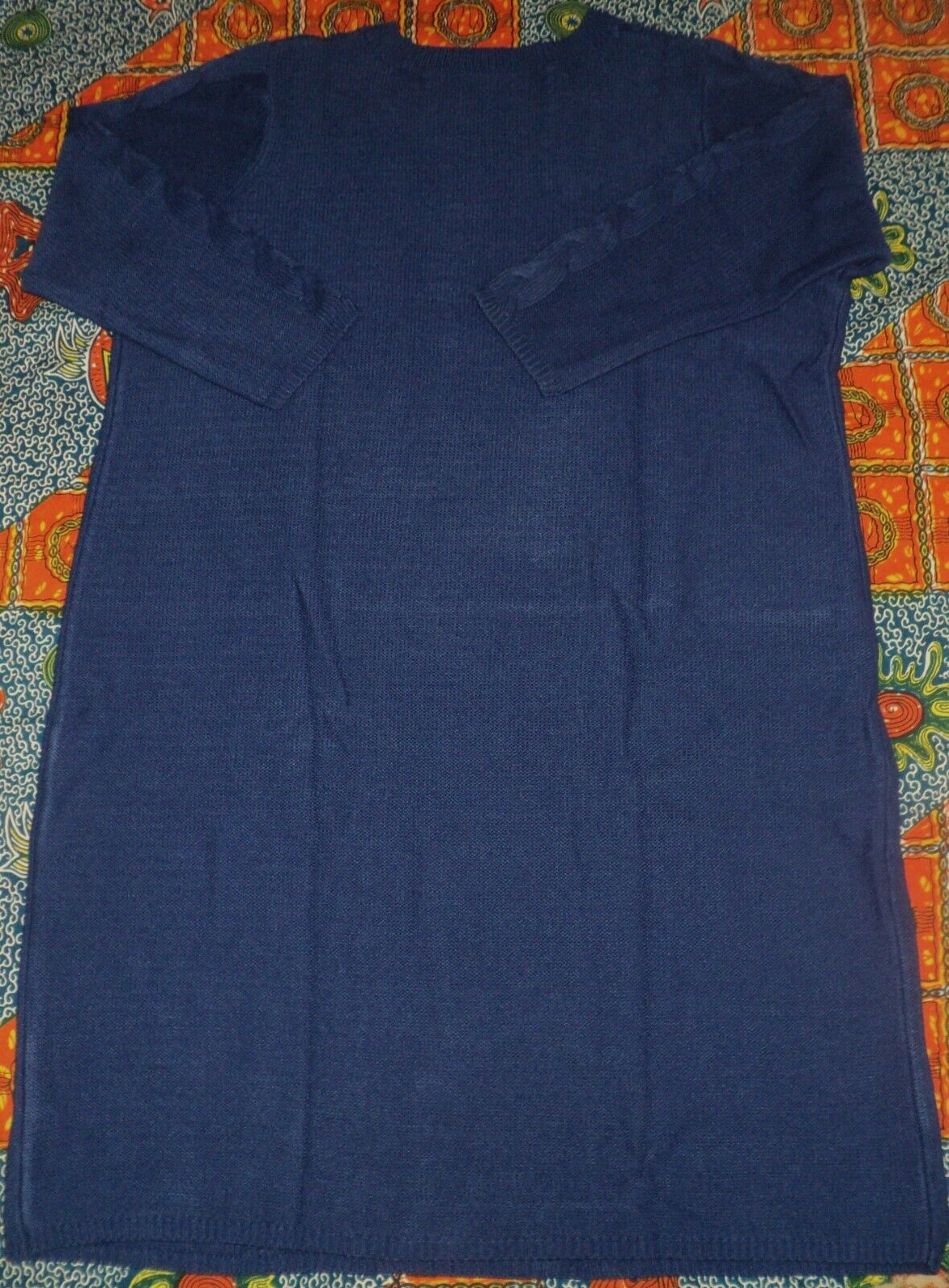 Jessica London Plus size Blue Cable Knit Long Sleeves Sweater Dress Size 30/32