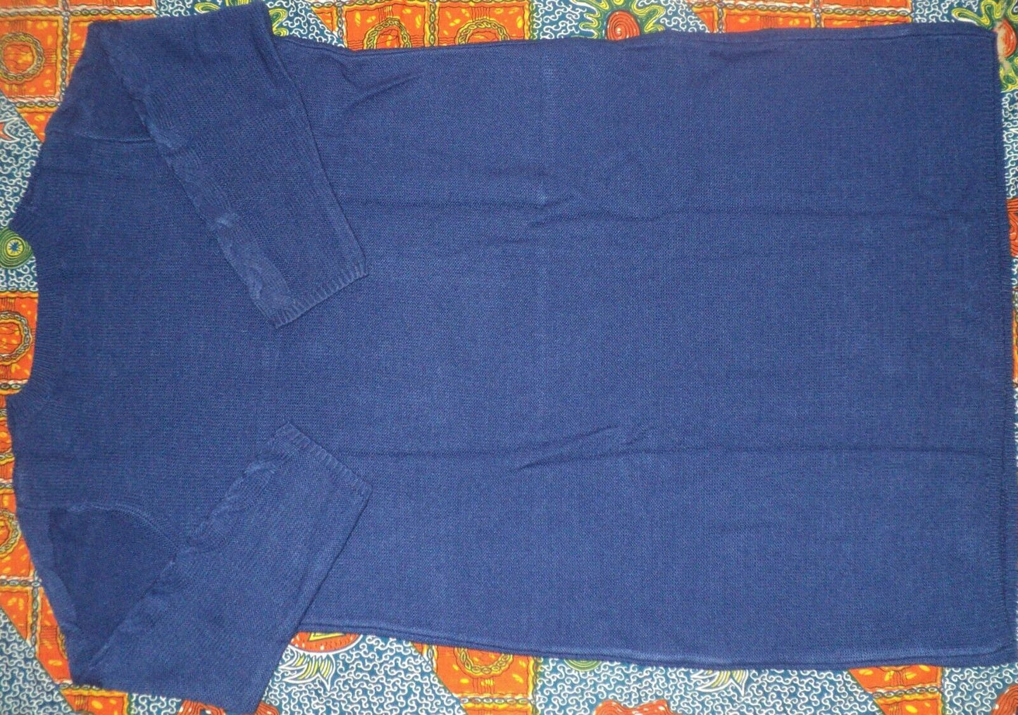 Jessica London Plus size Blue Cable Knit Long Sleeves Sweater Dress Size 30/32