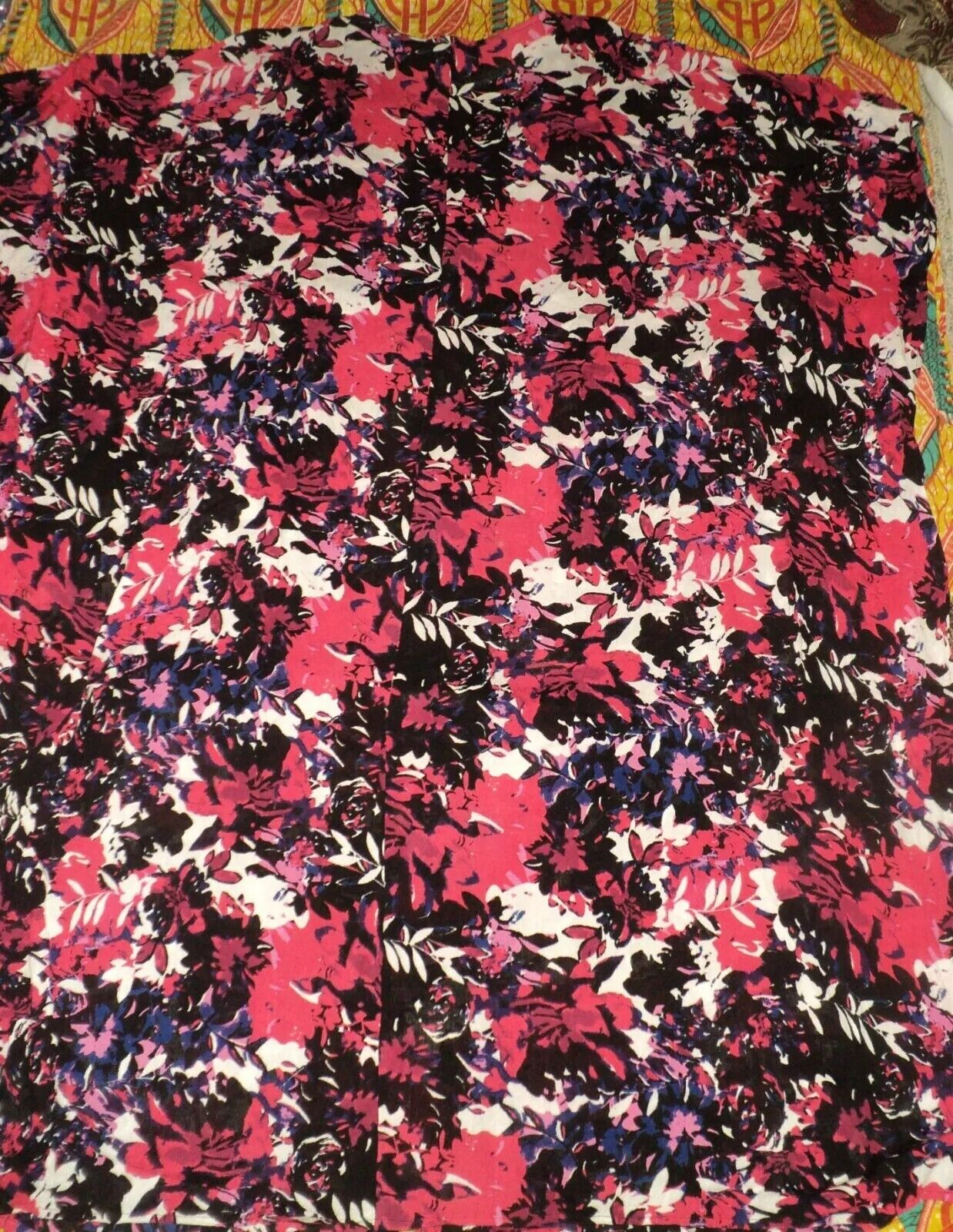 Swimsuits For All Plus Size Pink Floral Long Embroidered Caftan Cover Up 22/24