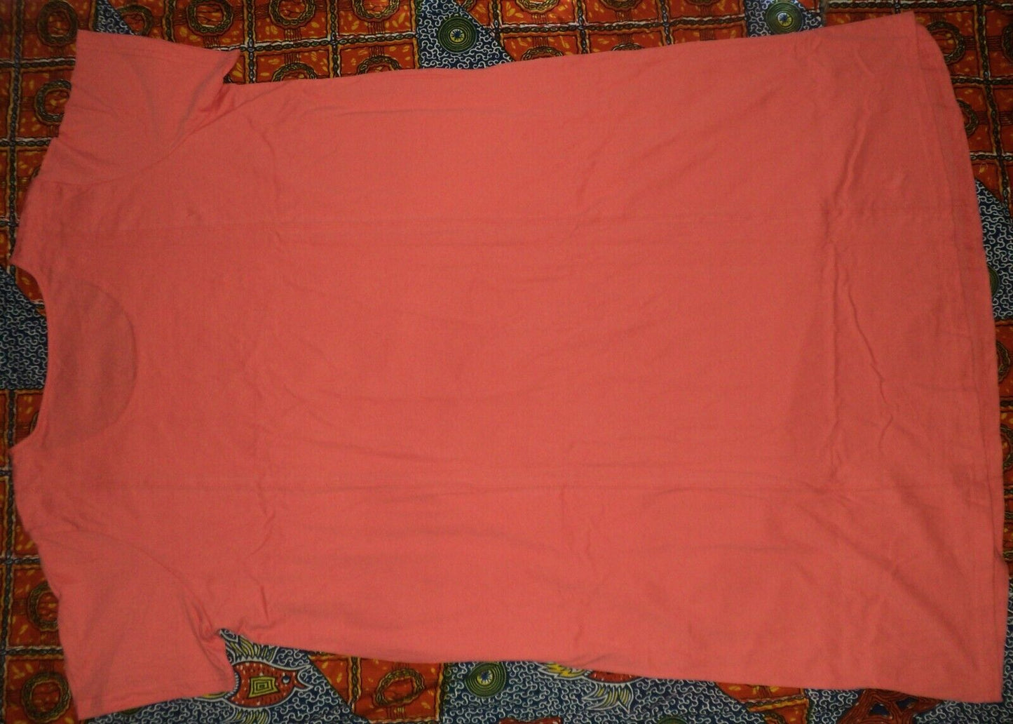 Dreams & Co. Plus Size Sweet Coral Short Sleeves Sleep Shirt Tee Size 5X(38/40)