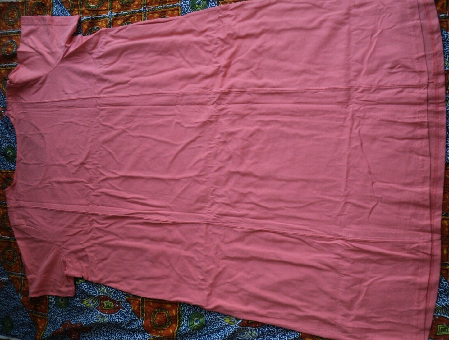 Dreams & Co. Plus Size Sweet Coral Short Sleeves Sleep Shirt Tee Size 5X(38/40)