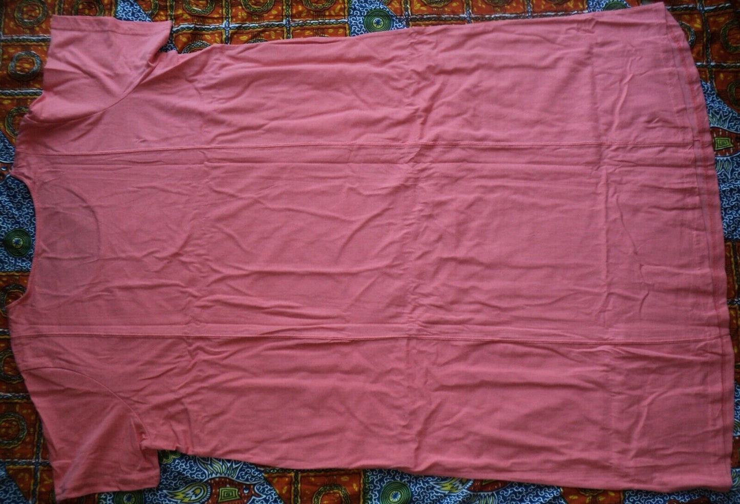 Dreams & Co. Plus Size Sweet Coral Short Sleeves Sleep Shirt Tee Size 5X(38/40)