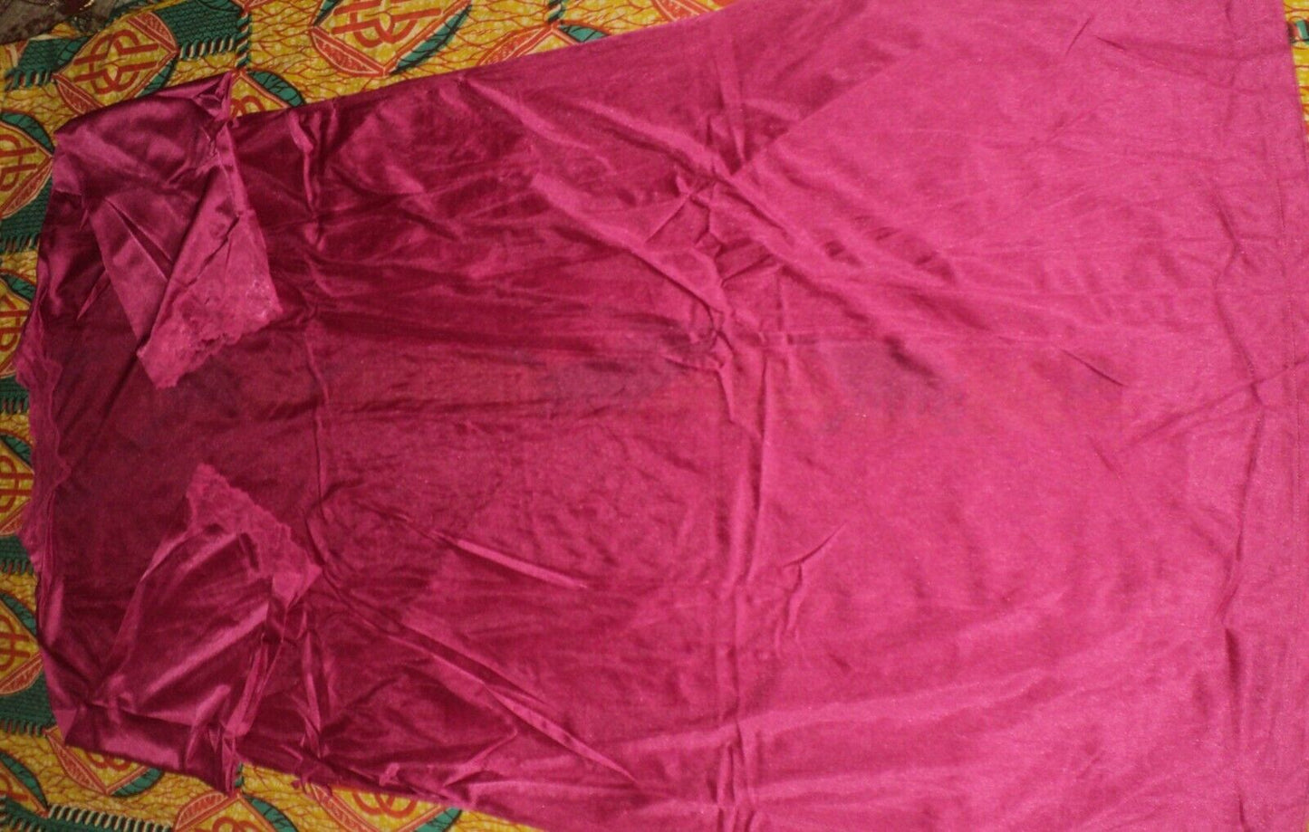 Only Necessities Plus Size Berry Long Peignoir & Robe Set Size 5X(38/40)