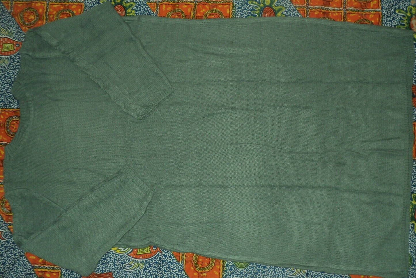 Jessica London Plus size New Sage Cable Knit Long Sleeves Sweater Dress Sz 38/40