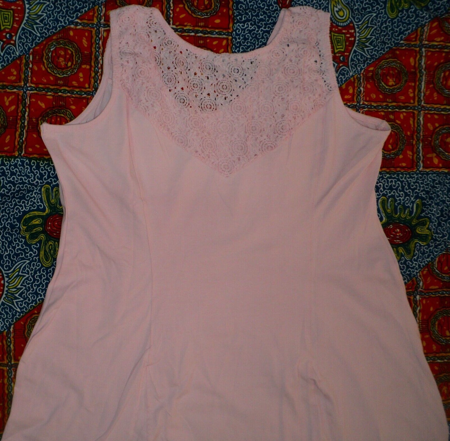 Jessica London Plus Size Pink Sleeveless Crochet Detail Maxi Dress Size 24W