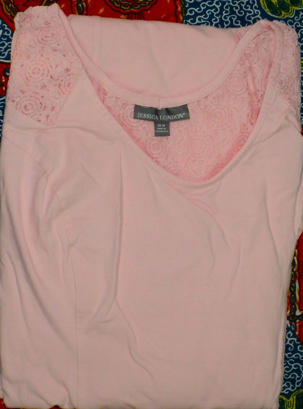 Jessica London Plus Size Pink Sleeveless Crochet Detail Maxi Dress Size 24W