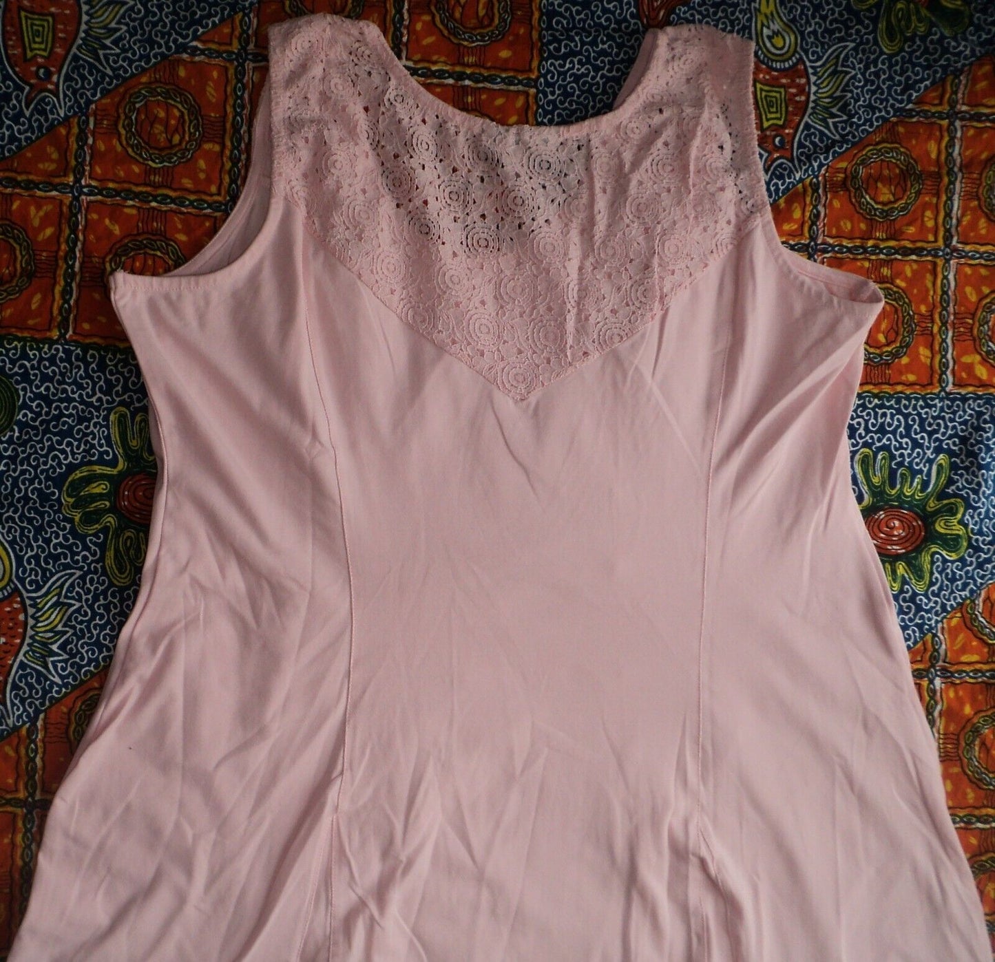 Jessica London Plus Size Pink Sleeveless Crochet Detail Maxi Dress Size 24W