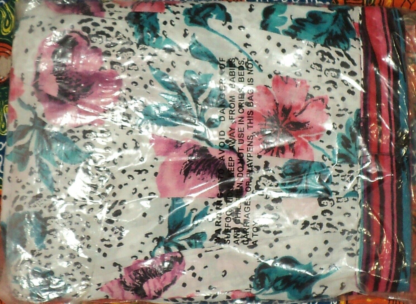 Only Necessities Plus Size Peony Petal Leopard Mixed Print Short Lounger Size 4X