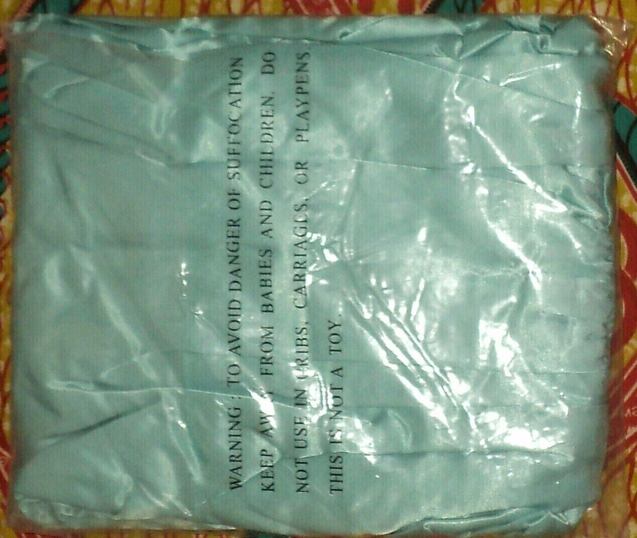 Only Necessities Plus Size Pale Ocean Brushed Back Satin Nightgown Size 5X-38/40