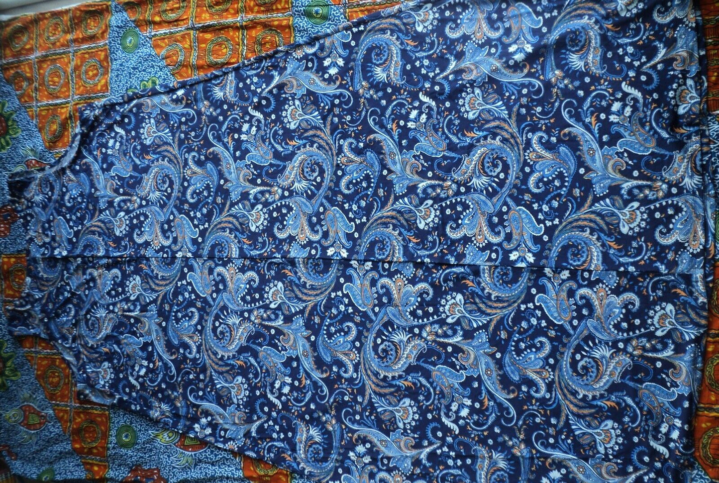 Denim 24/7 Plus Size Navy Folklore Ultra Smooth Print Maxi Dress Size 1X(22/24)
