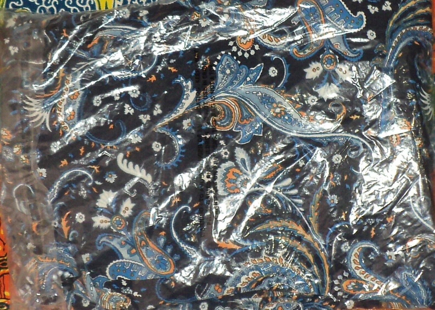 Denim 24/7 Plus Size Petite Navy Folklore Ultra Smooth Print Maxi Dress Size 3X