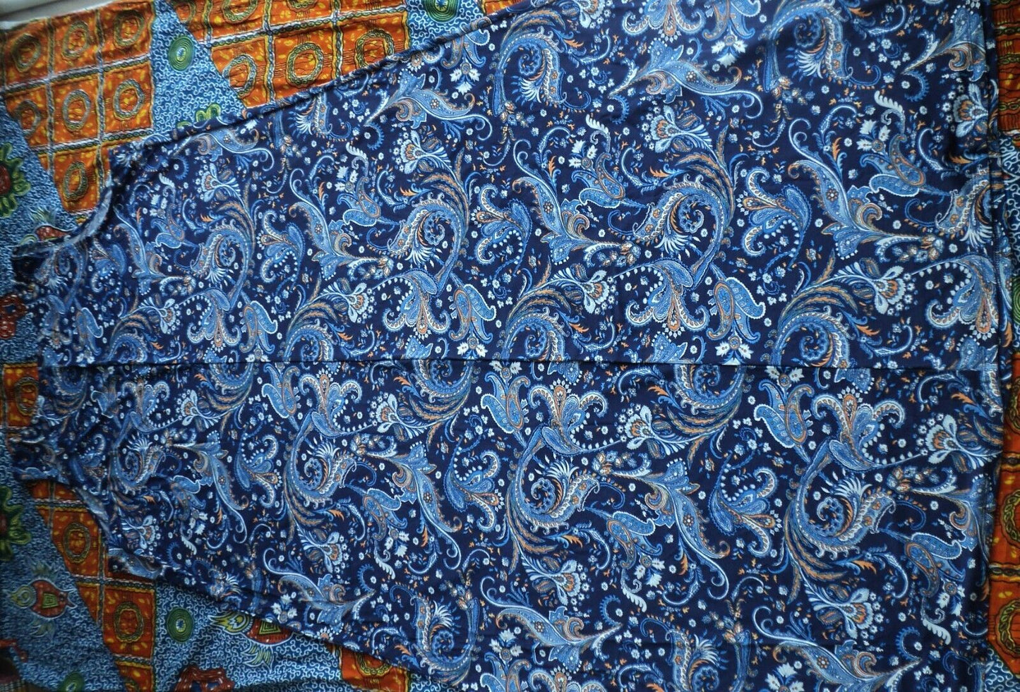Denim 24/7 Plus Size Petite Navy Folklore Ultra Smooth Print Maxi Dress Size 3X