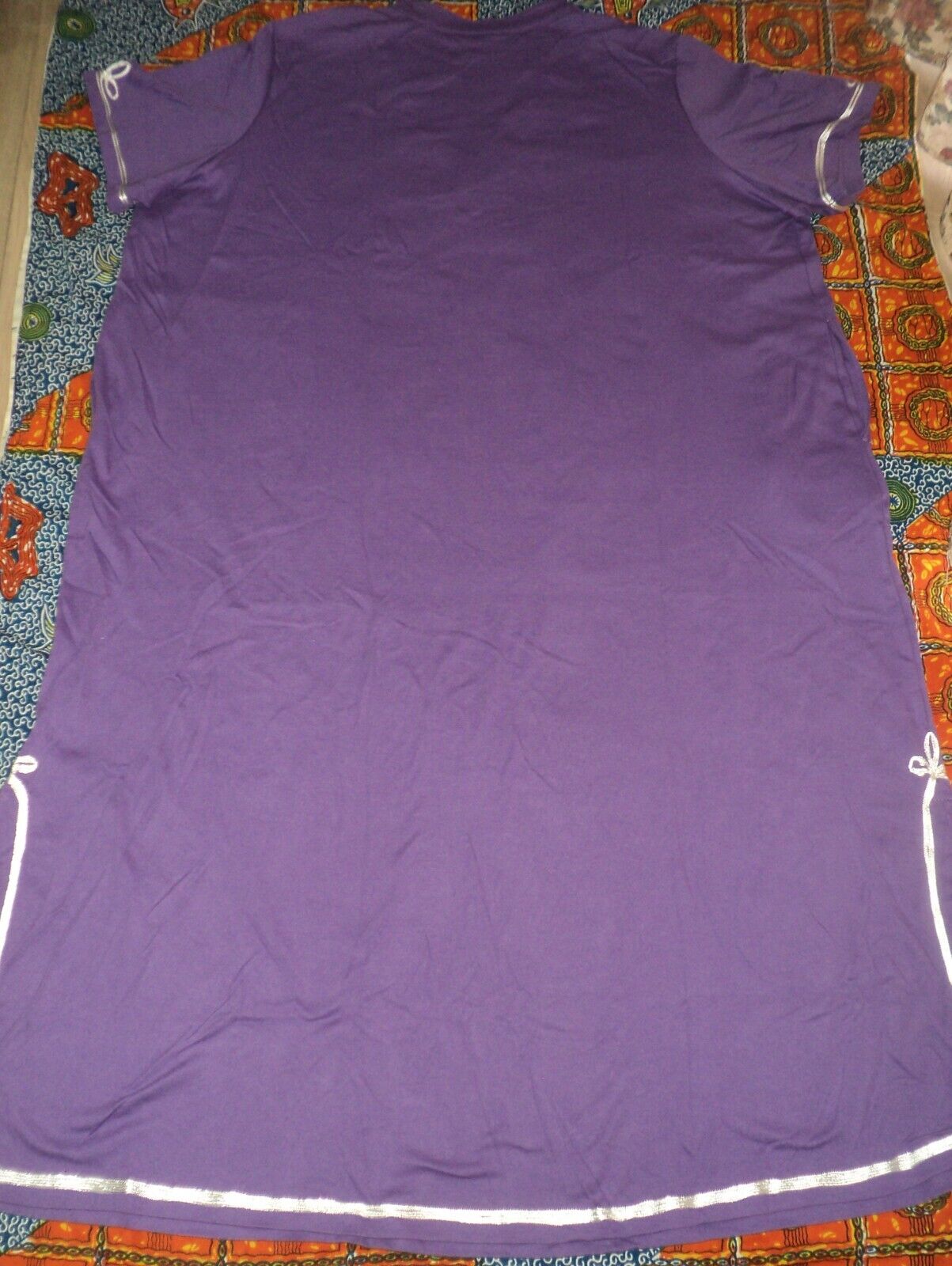 Only Necessities Plus Size Plum Burst Embellished Knit Lounger Size 1X(22/24)