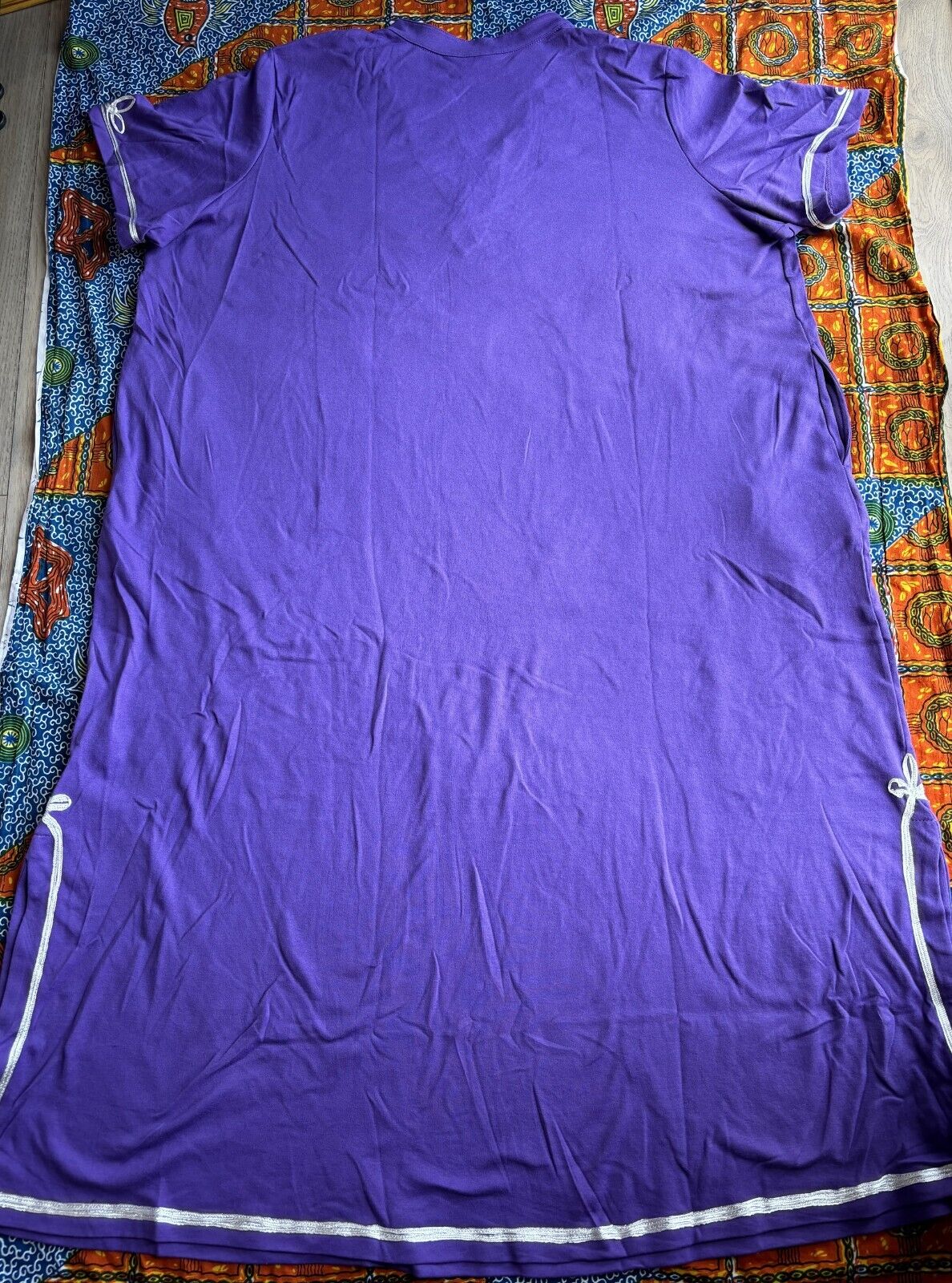 Only Necessities Plus Size Plum Burst Embellished Knit Lounger Size 1X(22/24)