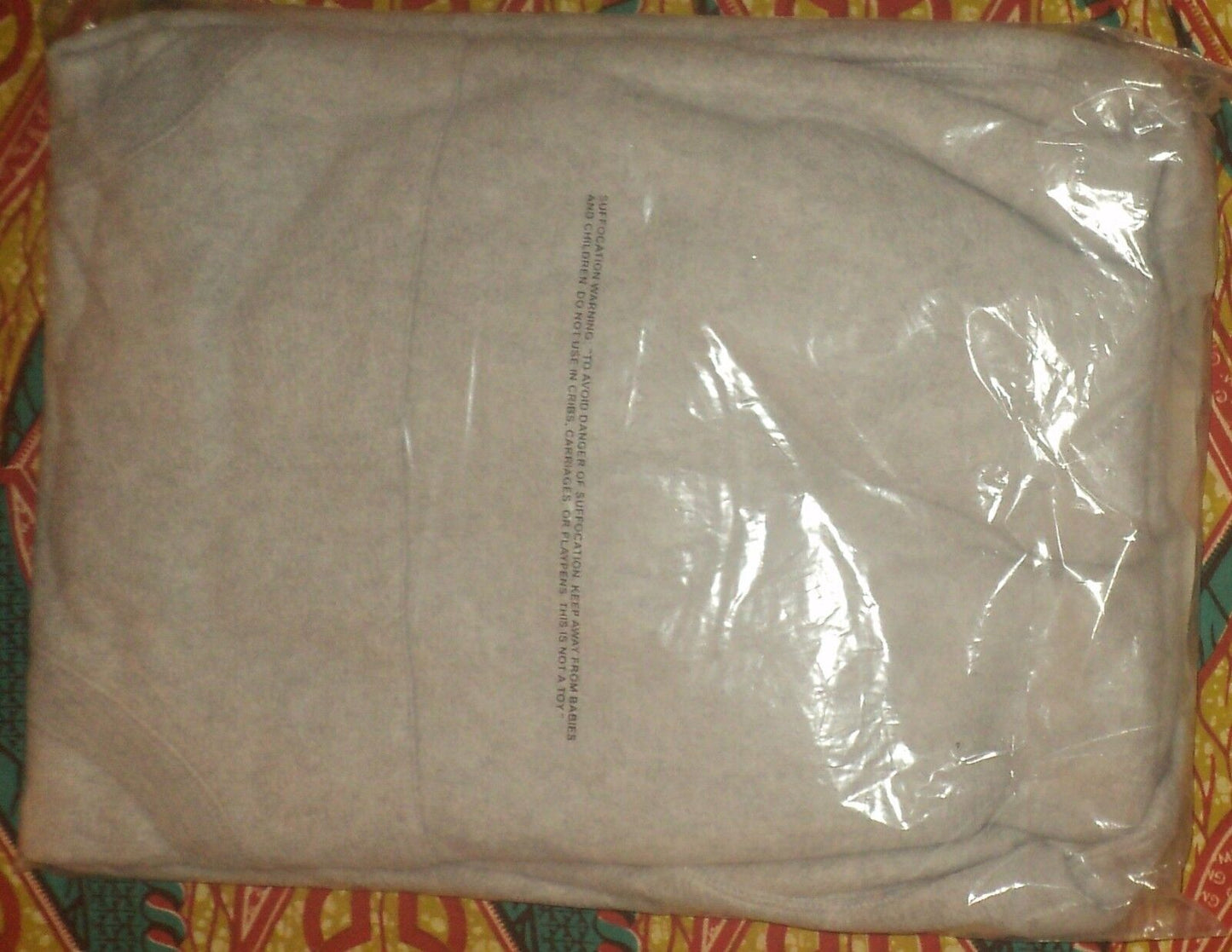 Dreams & Co. Plus Size Heather Grey Long Sleeves Sherpa Long Lounger 4X(34/36)