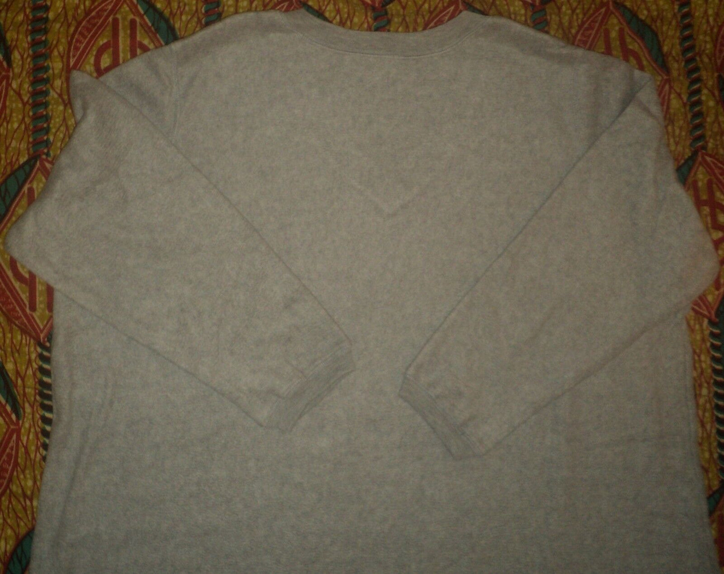 Dreams & Co. Plus Size Heather Grey Long Sleeves Sherpa Long Lounger 4X(34/36)