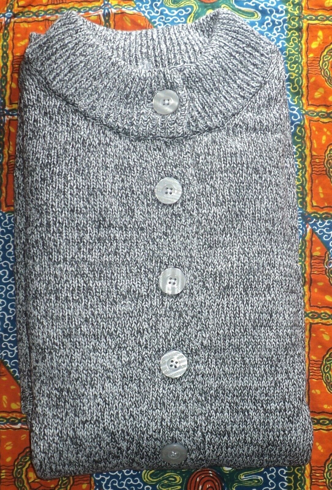 Woman Within Plus Size Heather Grey Heather Charcoal Sweater Cardigan Size 1X