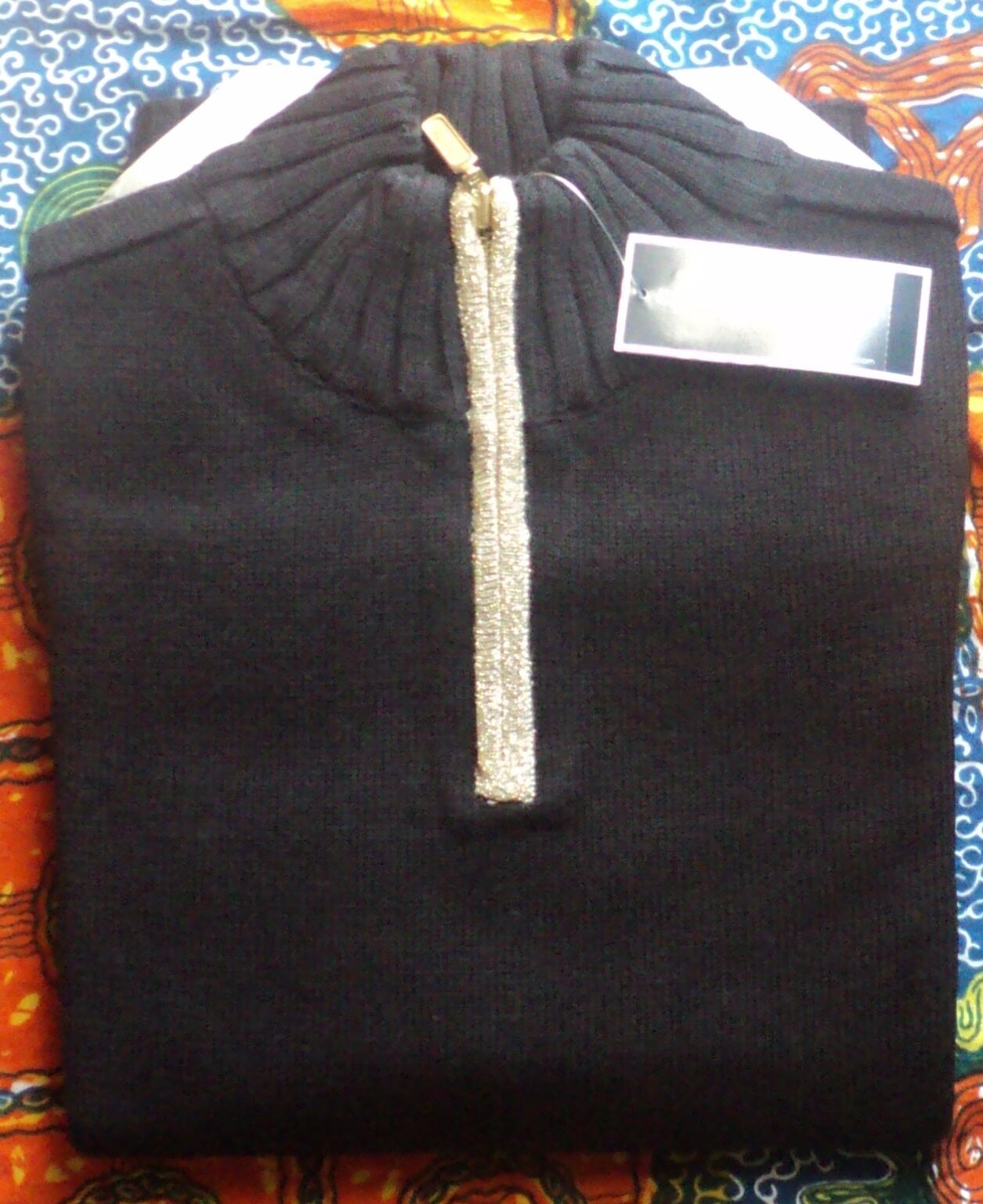 Karen Scott Deep Black Long-Sleeve Pullover Sweater Size Large