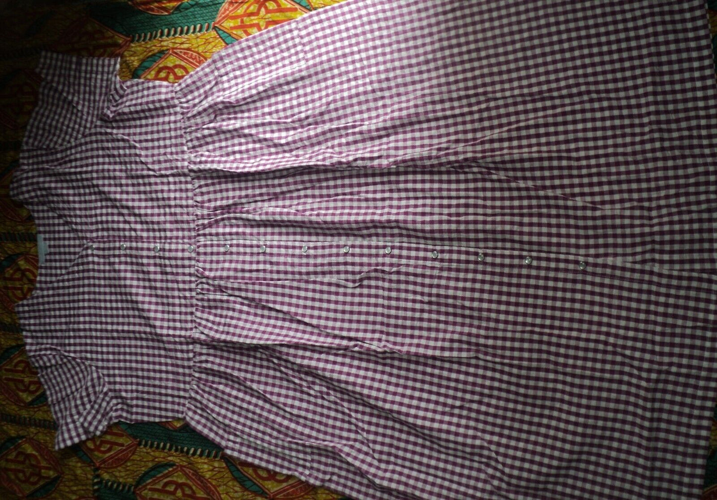 Only Necessities Plus Size Radiant Orchid Long Seersucker Snap-front Lounger 1X