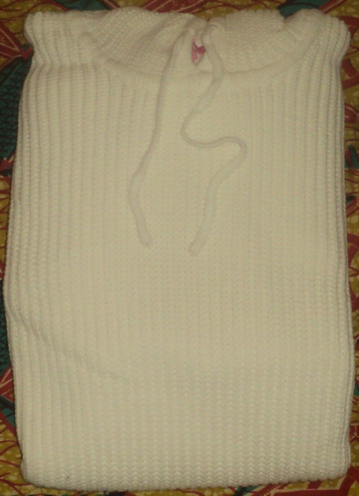 Woman Within Plus Size Ivory Hooded Pullover Shaker Stitch Sweater Size 3X-30/32