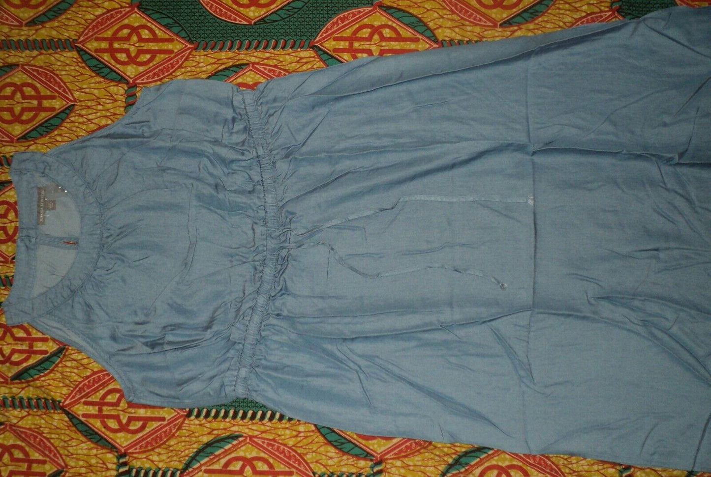 Jessica London Plus Size Light Stonewash Sleeveless Tencel Maxi Dress Size 22W