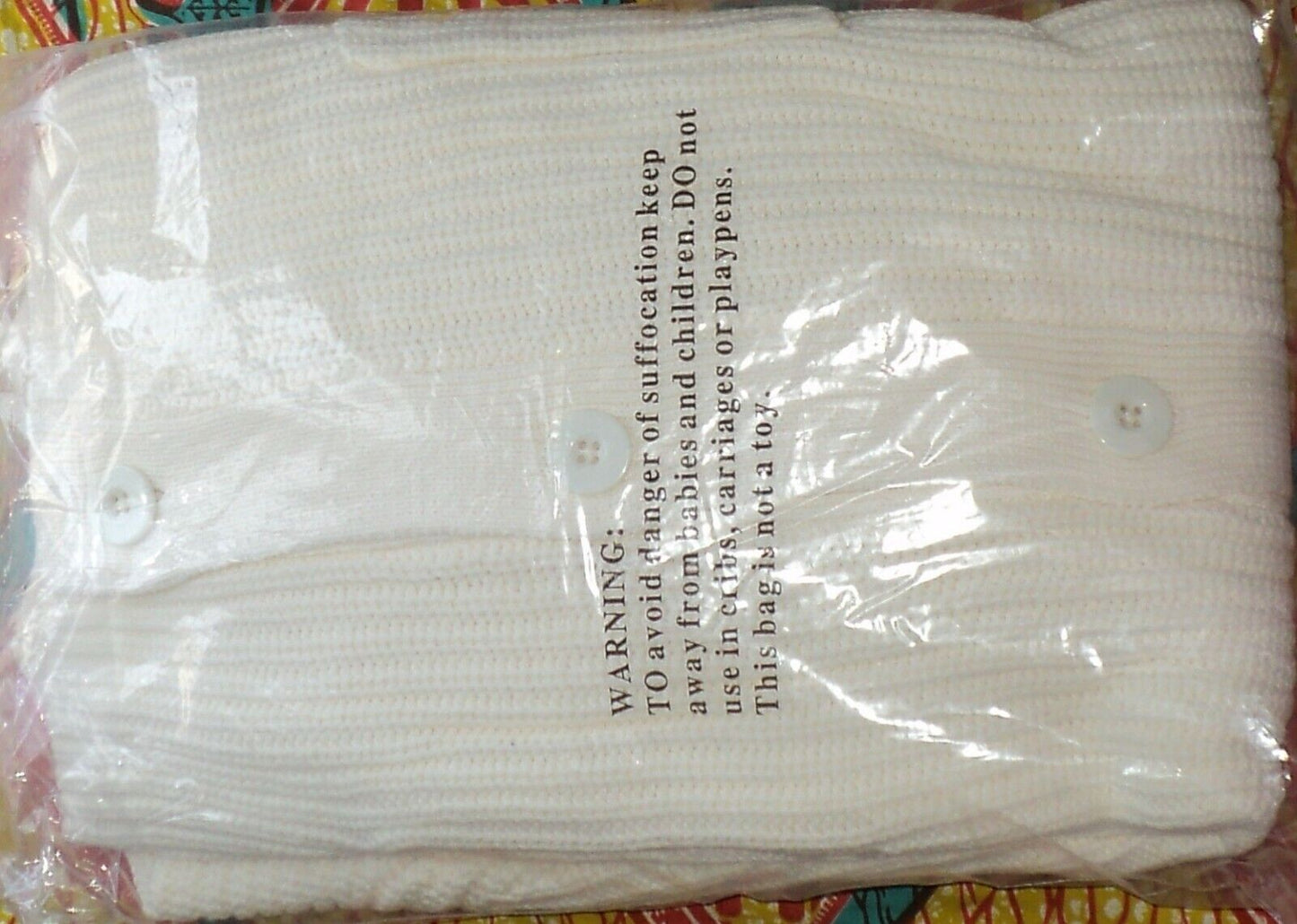 Woman Within Plus Size Ivory Long Sleeves Shaker Knit Cardigan Size 5X(38/40)