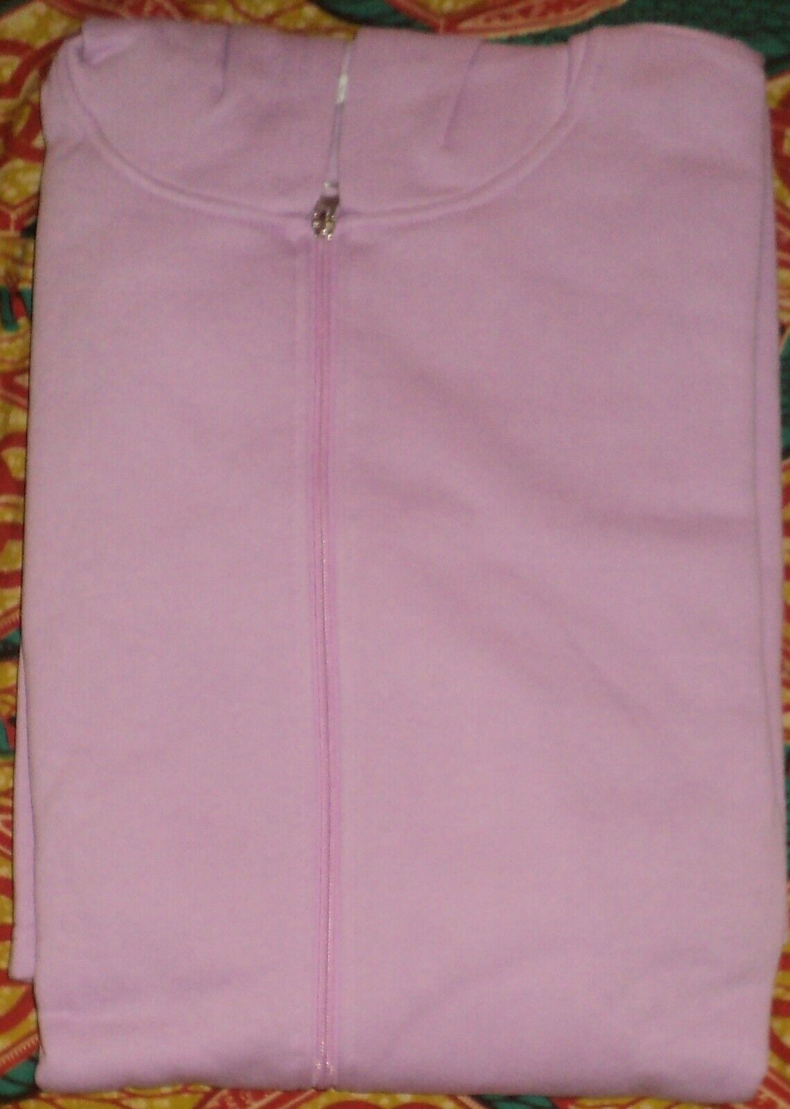 Dreams & Co. Plus Size Light Orchid Long Fleece Hoodie Robe Size 6X(42/44)