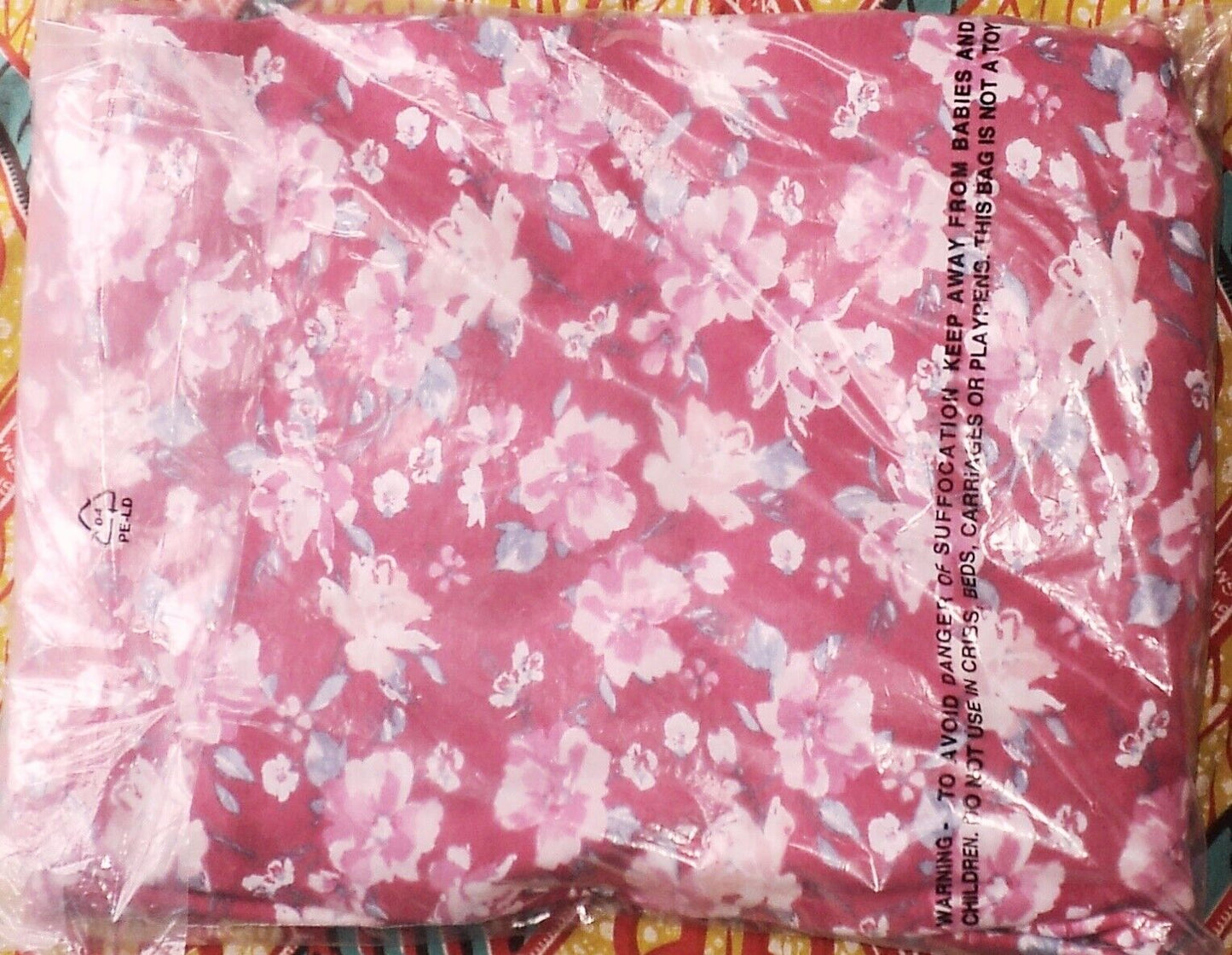 Dreams & Co. Plus Size Strawberry Roses Long Cotton Knit Nightgown Size 5X-38/40