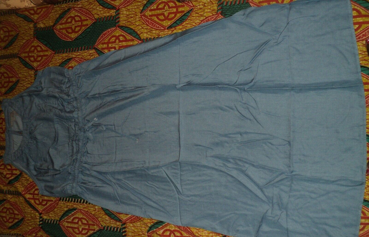 Jessica London Plus Size Light Stonewash Sleeveless Tencel Maxi Dress Size 20W