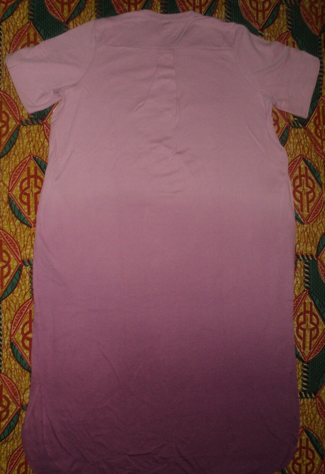 Dreams & Co. Plus Size Orchid Pink Ombre Short Sleeve Knit Lounger Size 1X-22/24