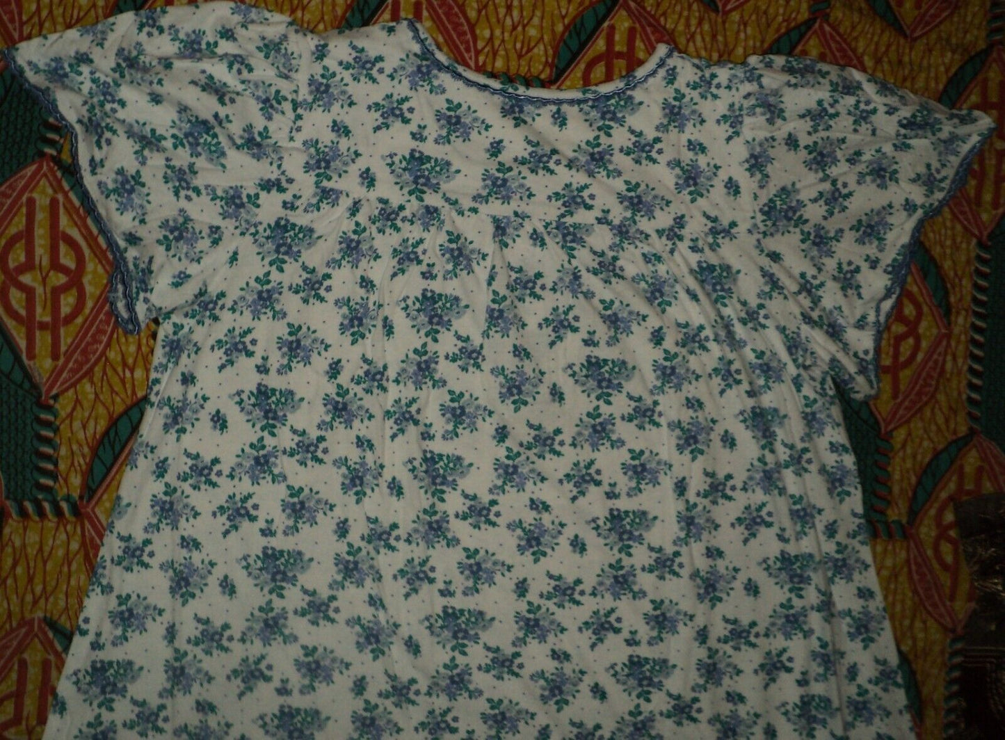 Dreams & Co. Plus Size Bouquet Short Cotton Knit Nightgown Size 3X(30/32)