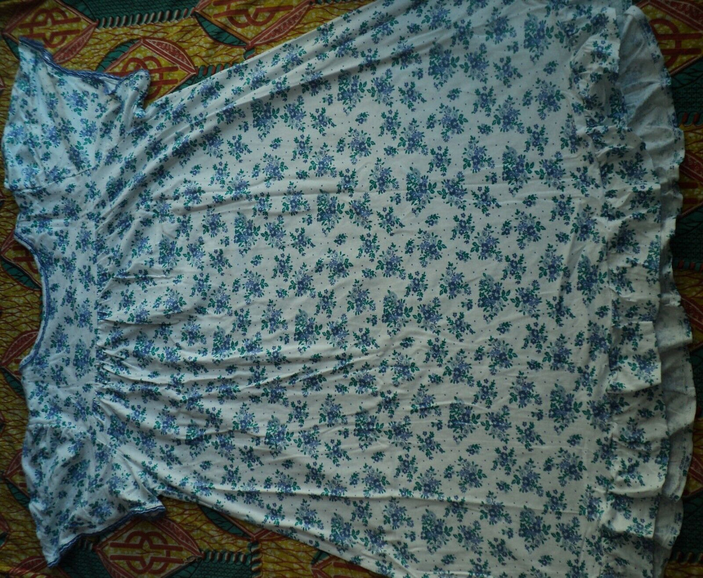 Dreams & Co. Plus Size Bouquet Short Cotton Knit Nightgown Size 3X(30/32)
