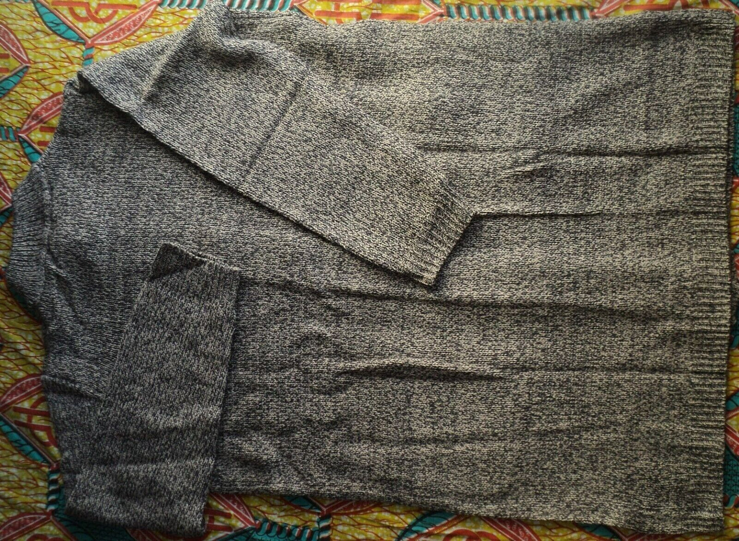 Woman Within Plus Size New Khaki Chocolate Marled Sweater Cardigan Size 3X-30/32