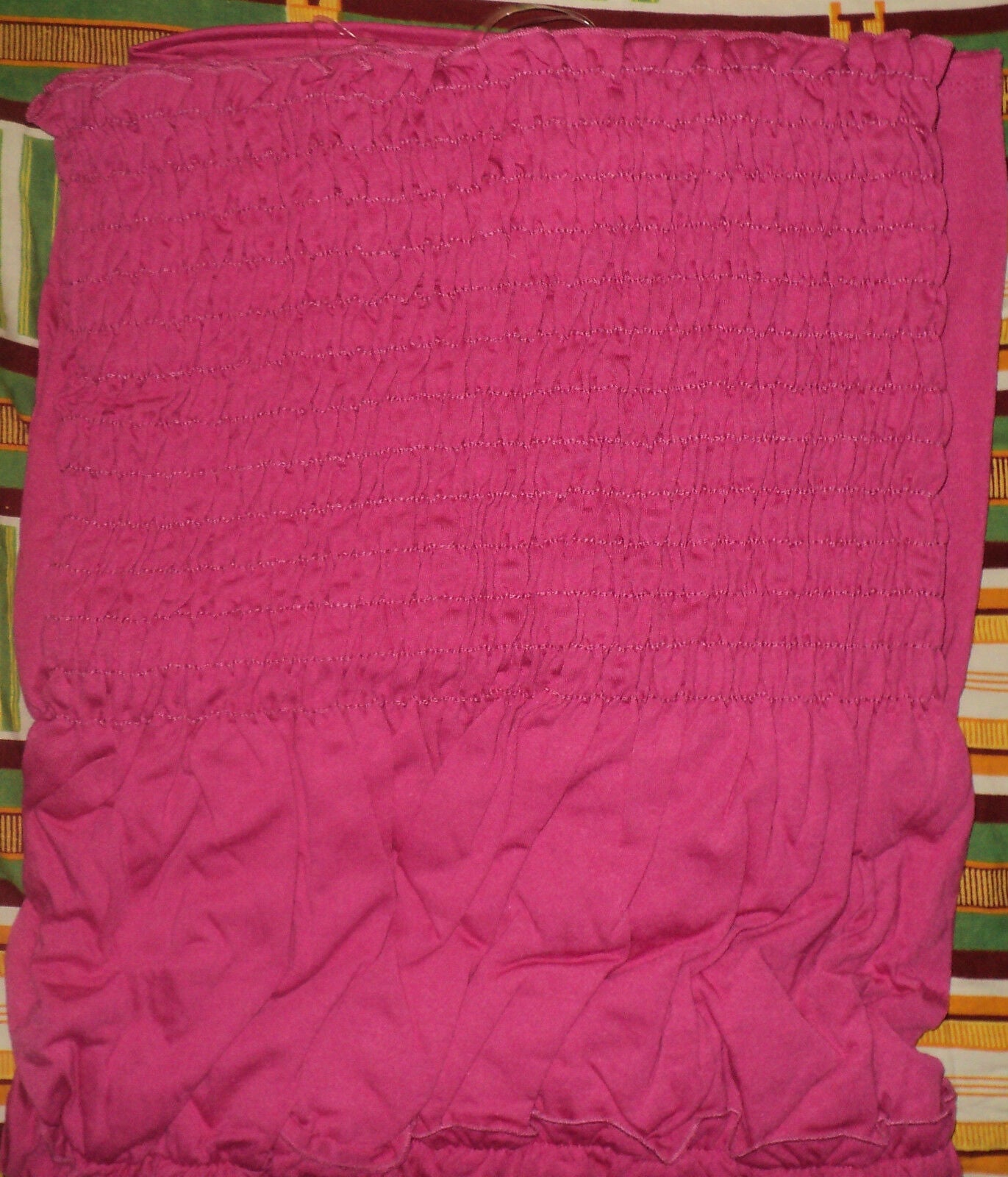 Avenue Swin Plus Size Fuschia Smocked Ruffle Convertible Cover Up Size 18/20
