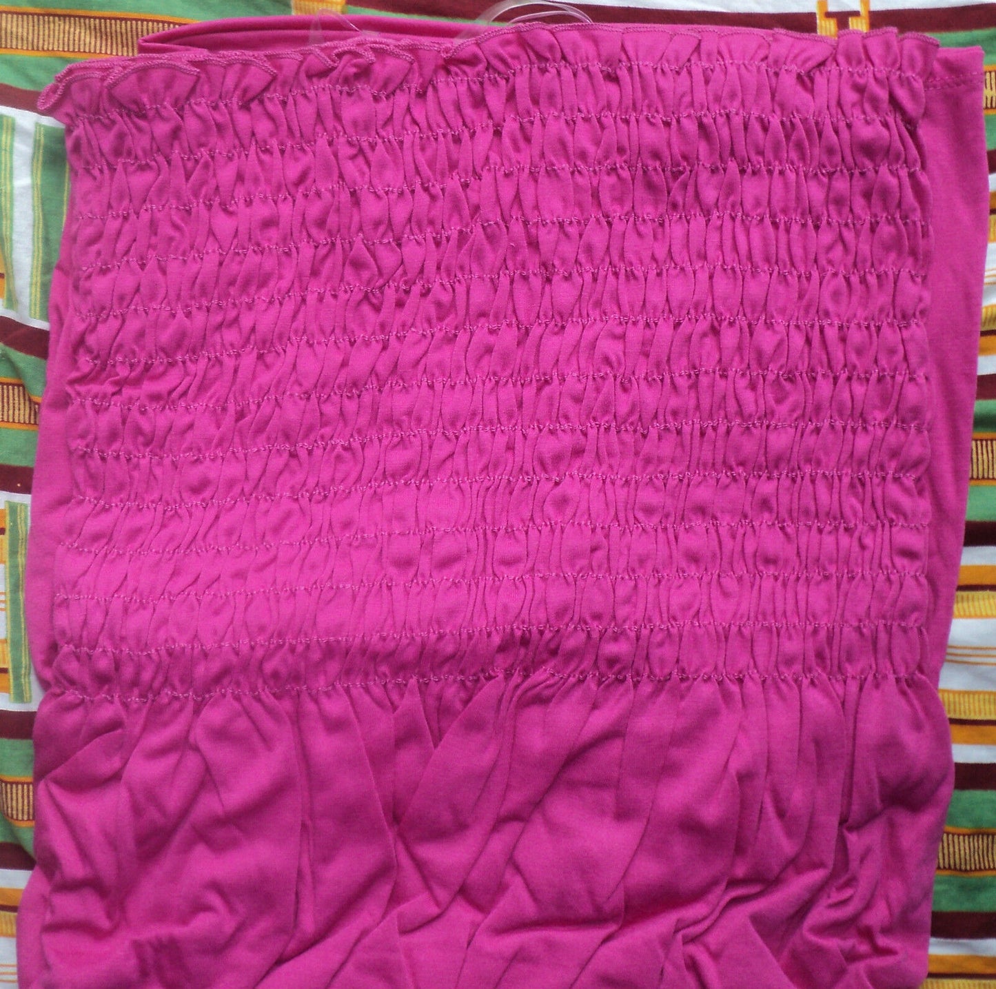 Avenue Swin Plus Size Fuschia Smocked Ruffle Convertible Cover Up Size 18/20