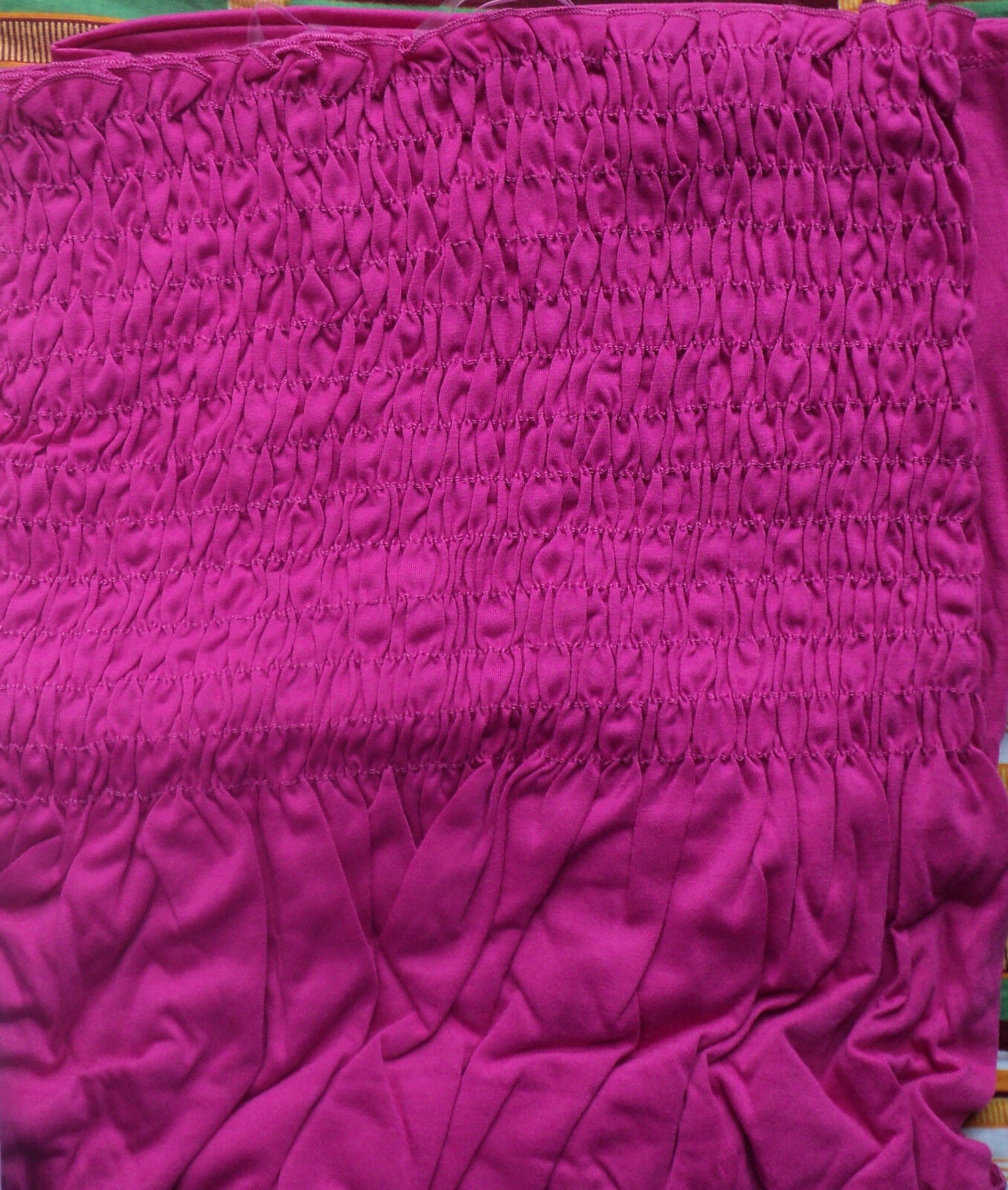 Avenue Swin Plus Size Fuschia Smocked Ruffle Convertible Cover Up Size 18/20