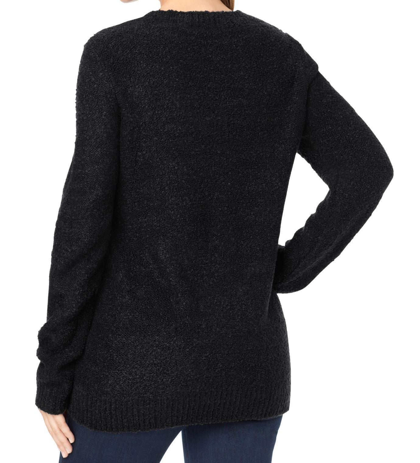 Plus Size Ivory Long Sleeves Poodle Pullover Sweater Size 2X(26W/28W)