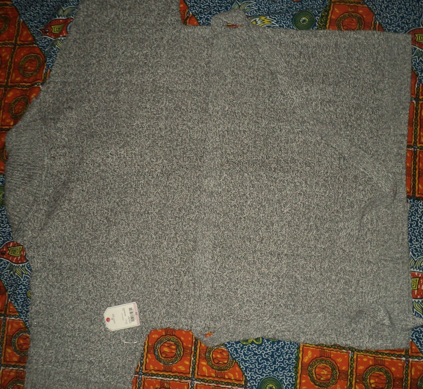 St. John's Bay Plus Size Lt. Gray Marl Belted Cardigan Sweater Size 2X
