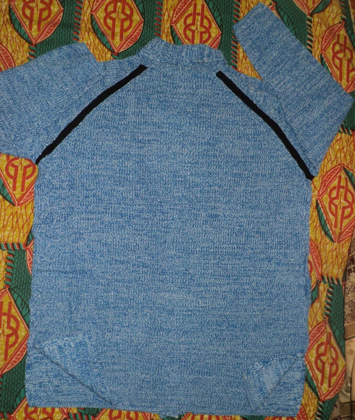 Woman Within Plus Size Bright Cobalt White Sporty Cardigan Size 2X(26/28)