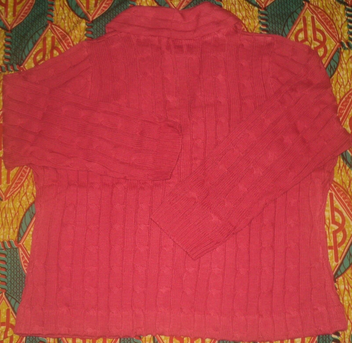 Jessica London Plus Size Strawberry Cable Blazer Sweater Cardigan Size 18/20