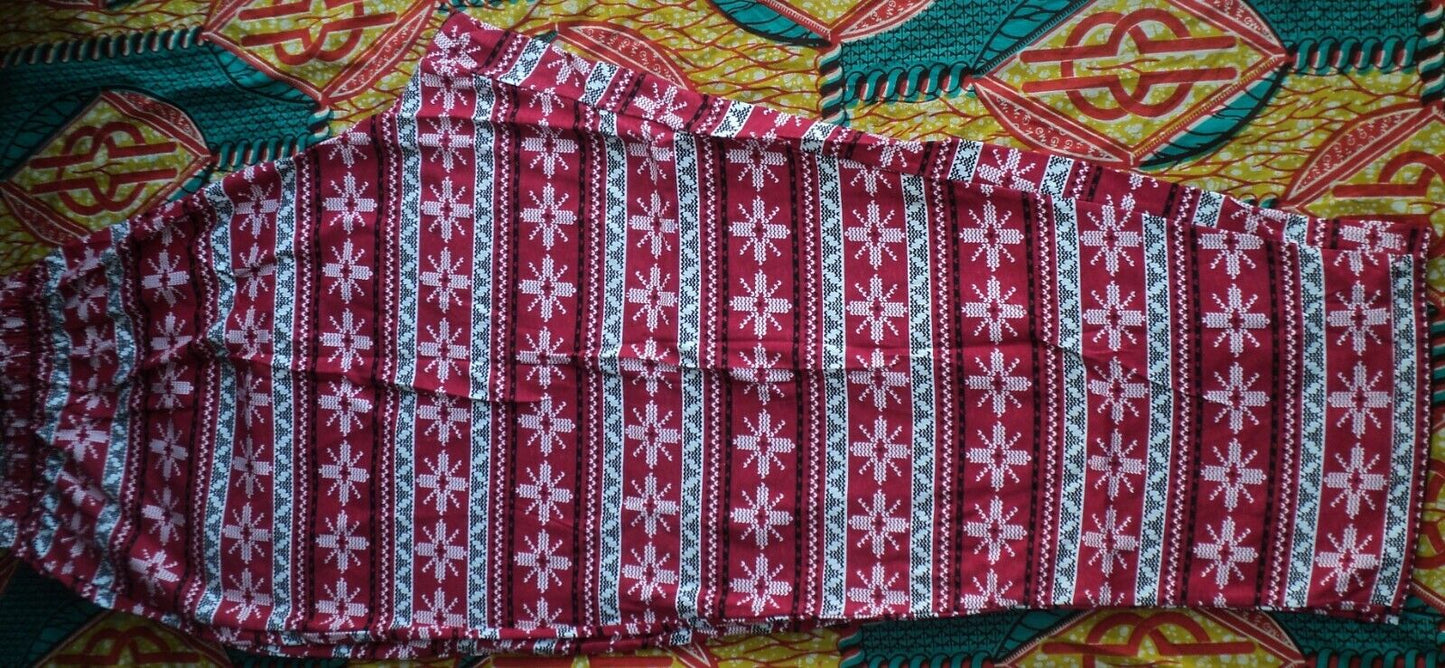 Dreams & Co. Plus Size Classic Red Fair Isle Long Sleeve Knit Pajama Set Size 1X