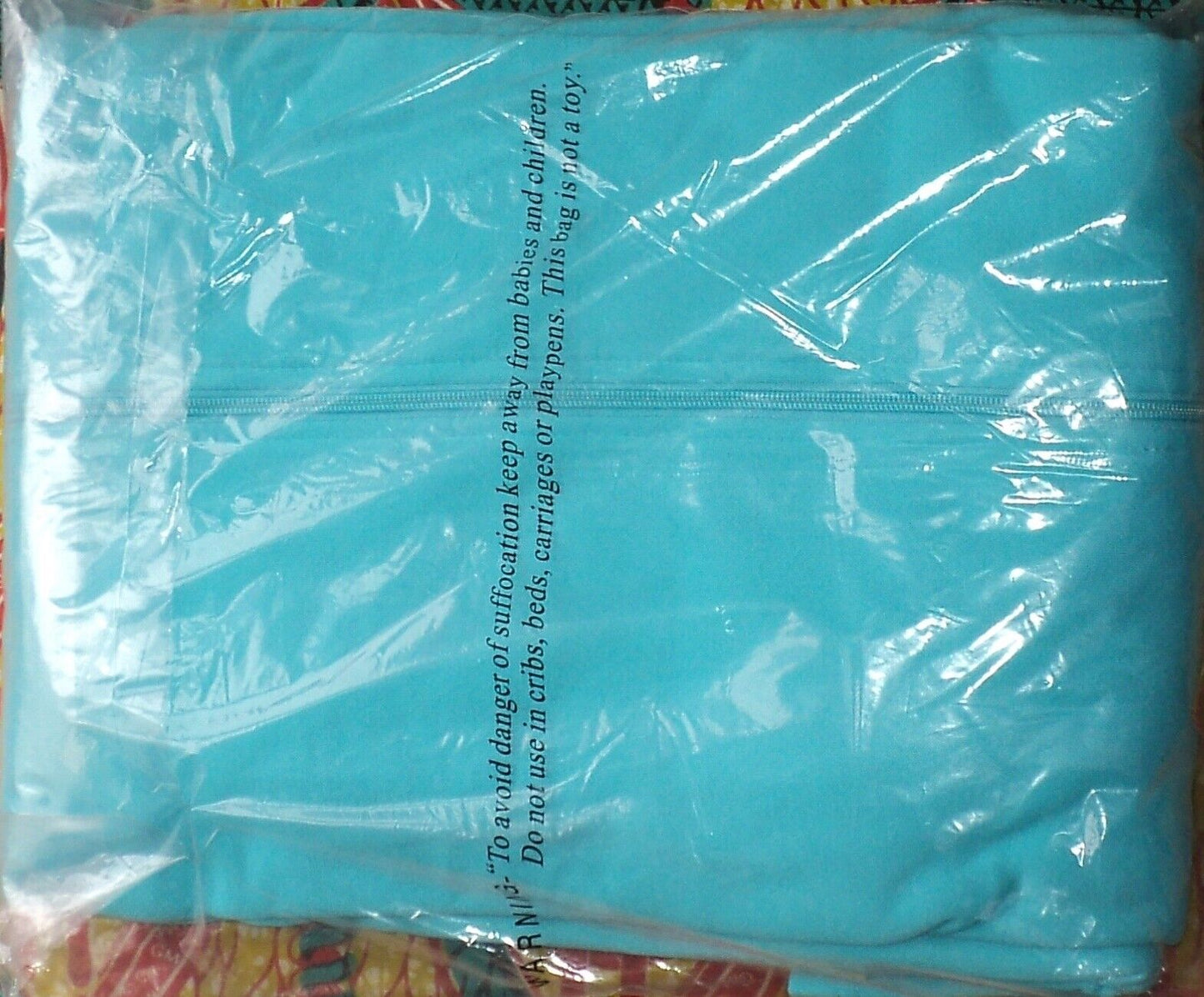 Dreams & Co. Plus Size Caribbean Blue Long Fleece Hoodie Robe Size 6X(42/44)