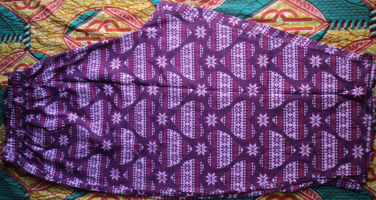 Dreams & Co Plus Size Light Orchid Love Knit Capri Pajamas Set Size 1X(22/24)