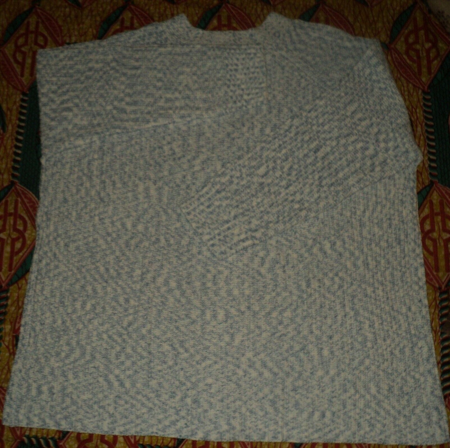 Woman Within Plus Size French Blue Space Dye Shaker Knit Cardigan Size 1X-22/24