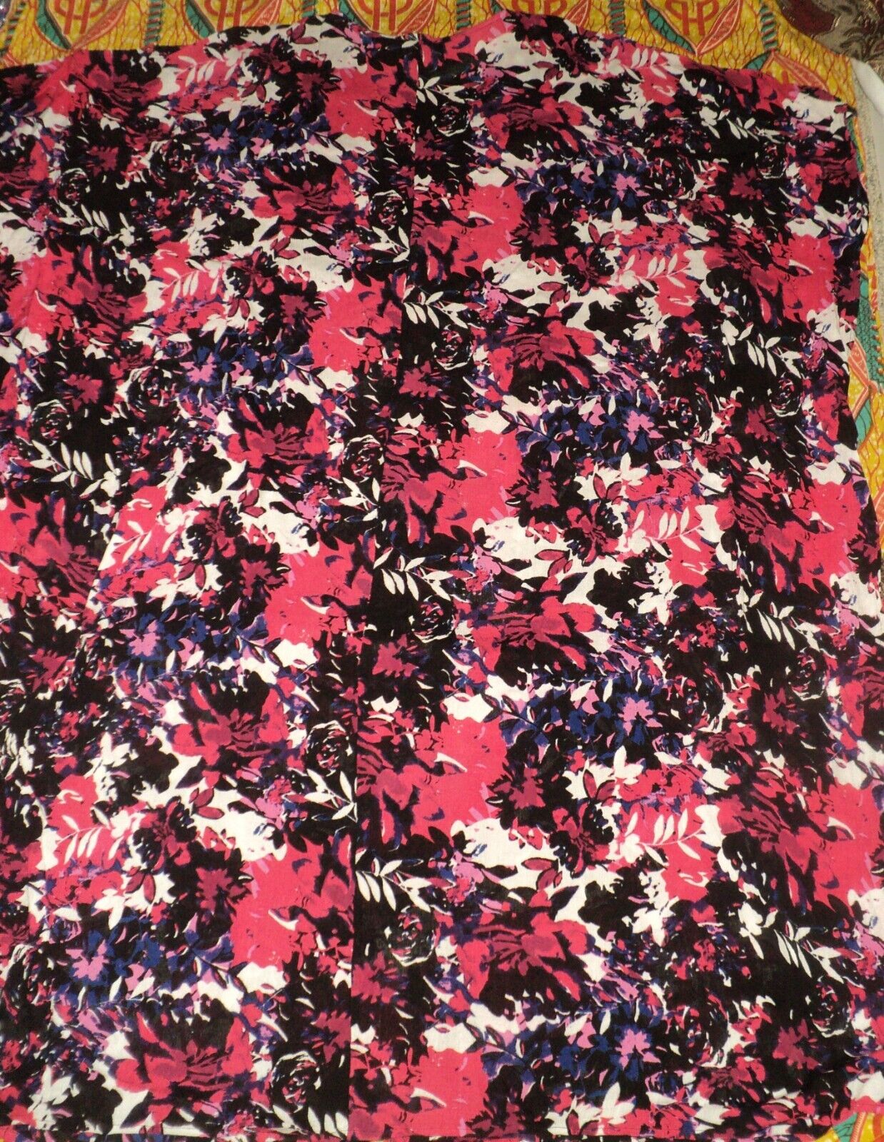 Swimsuits For All Plus Size Pink Floral Long Embroidered Caftan Cover Up 18/20