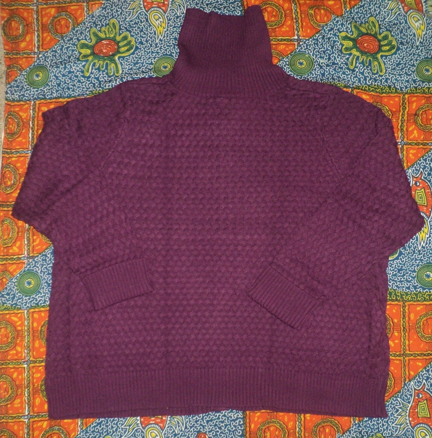 Jessica London Plus Size Boysenberry Basket Weave Sweater Cardigan Size 18/20