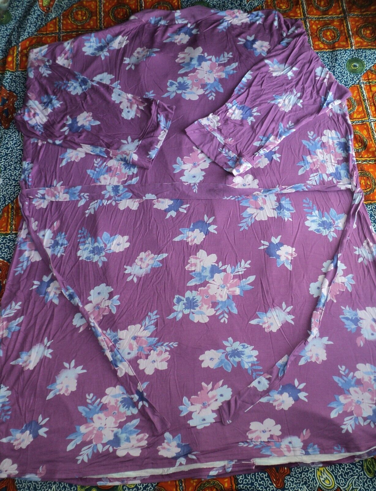Dreams & Co. Plus Size Fresh Berry Knit Gown & Robe Set Size 1X(22/24)